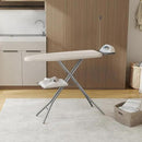 Yaheetech Ironing Board, Compact Iron Board with Cord Holder, Steam Iron Rest and Bottom Storage Tray, 9 Adjustable Heights & 3 Layer Cover, Folding Heavy Duty Ironing Board 52X14, Beige by CozyNest Decor