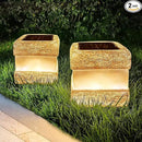 2 Pack Solar Rock Lights Outdoor - Solar Garden Decor Landscape Pathway Lights Waterproof with Warm LED Lights for Table Patio Yard Garden Walkway Decor(Brown) by GreenHaven Gardens