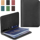 ALLIVE Passport Holder for Travel, Genuine Leather Passport Holder Women Men,Passport Cover Wallet,Travel Must Haves Airport Essentials Travel Gifts Black by TinyTreasures Baby Boutique