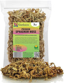 Premium New Zealand Sphagnum Moss by Gardenera - Organic Hand Mixed Long Fibered Sphagnum Moss Orchid - 3 Quart by GreenHaven Gardens