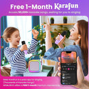 IROO Mini Karaoke Machine for Kids, 2025 TOP Toys Birthday Gifts Ideas for Girls Ages 4, 5, 6, 7, 8, 9, 10, 12+ Years Old, Portable MP3 Player with 2 Wireless Mics for Party by TinyTreasures Baby Boutique