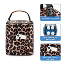 BreastMilk Cooler Bag with Ice Pack Fits 4 Baby Bottles Up to 9 Ounce, Baby Bottle Bag for Nursing Mom Daycare-Leopard Print by TinyTreasures Baby Boutique