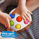 LiKee Fidget Popper Sensory Baby Toys for 10+ Months, Push and Popping Busy Board, Montessori Toys for 1+ Years Old, Airplane Car Travel Toy for Toddlers 1-3 Stress Relief (Hedgehog) by TinyTreasures Baby Boutique