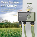 Diivoo WiFi Water Timer 4 Outlets with Brass Inlet, Smart Sprinkler/Hose/Tap Timer Compatible with Alexa & 24 Irrigation Plans & Rain Delay, Garden Watering Systems Controller with 2 Watering Modes by GreenHaven Gardens