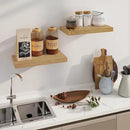 Floating Shelves for Wall, 8 Inch Deep Floating Shelves, 24"W x 8"D Wall Shelves Set of 2, Rustic Wood Floating Shelf for Home Decor, Deep Storage Shelves for Kitchen, Bedroom, Living Room by CozyNest Decor