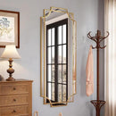 Kelly Miller Gold Full Length Mirror for Wall, 24" x58” Full Body Mirror Decorative Beveled Home Decor for Living Room Bedroom Bathroom Entryway Hallway Dressing Room by CozyNest Decor