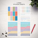 Smart Planner Pro – Undated Daily Planner – Small A5 – Achieve Goals & Increase Productivity – Weekly, Monthly, Work Sections, Organizer Diary with Back Pocket, 3 Satin Bookmarks & Pen Holder by TinyTreasures Baby Boutique