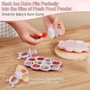 KingKam Baby Breastmilk Popsicle Molds & Baby Fruit Feeder (2 Pack), Baby Food Freezer Tray Storage Containers, Silicone Pacifier Feeder and Teether by TinyTreasures Baby Boutique