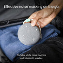 SNOOZ Go - Portable Travel Sound Machine, 6 Sounds, Fan, Pink & White Noise, Rechargeable Bluetooth Speaker, Sleep Aid for Adults, Kids, Office Privacy, Sleeping Essential for Gift Registry - Charcoal by TinyTreasures Baby Boutique