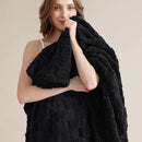 Bedsure GentleSoft King Size Blanket for Bed - Super Soft Cozy Blankets for Women Men Girls, Large Fuzzy Fleece Throw for Bedroom Decor, Black,108x90 Inches by CozyNest Decor