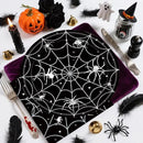 40Pcs Halloween Paper Plates and Napkins Party Supplies, Spider Web Plates Napkins Disposable Dinnerware Set for Spooky Halloween Party Decorations by CozyNest Decor