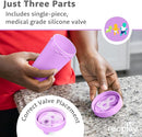 Re-Play Sippy Cups for Toddlers - 10 Oz. Reusable Spill Proof Cups for Kids, Dishwasher/Microwave Safe - Made in USA - Set of 3-3.13" x 6.25" - Mermaid by TinyTreasures Baby Boutique