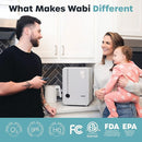 Wabi UVC LED Sanitizer & Dryer Ultra (Gray + Black Trim) by TinyTreasures Baby Boutique