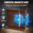YeloIris Wooden Magnetic Knife Holder - Dual - Sided Stand with Enhanced Magnets for Multifunctional Kitchen Knife Storage - Stylish, Durable, and Strong (Knives Not Included) - 12" x 9" - 3.48 lbs by CozyNest Decor