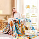 Boho Throw Blanket, Lightweight Blankets for Summer, 100% Cotton Bohemian Decorative Throw Blanket, 90"x98" Reversible Muslin Breathable Woven Farmhouse Blankets Quilt, by CozyNest Decor