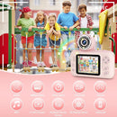 Kids Camera Girls for 3 4 5 6 7 8 9 Years Old Girls,1080P HD Video Selfie Camera with 32G SD Card Kids Digital Camera Toys for Toddler Birthday Gifts Pink by TinyTreasures Baby Boutique