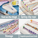 Chilpals Friendship Bracelet Making Kit for Girls,Arts and Crafts for Kids Ages 8-12,Birthday Gifts Ideas for Girl 7 8 9 10 11 Year Old - 2 in 1 Bracelets String Maker Toys Set (White) by TinyTreasures Baby Boutique