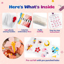 Pinwheel Crafts Beginner Sewing Kit for Kids Ages 5 6 7 8-12+ - Make Your Own Fairytale Characters Kids Sewing Kit - Play & Learn to Sew Craft Box, Girls & Boys Birthday Gifts by TinyTreasures Baby Boutique