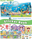 Reusable Sticker Book for Toddlers 2-4 Years, Stickers for Kids, Toddler Sticker Book Ages 1-3, Toddler Craft Activities, Toddlers Travel Toys Ages 2+ Boy Girl Birthday Gifts by TinyTreasures Baby Boutique