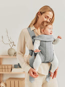 BabyBjörn Baby Carrier Mini, Light Gray, 3D Jersey | Infant Carrier (7-25 lbs), Ergonomic, Easy-to-Use by TinyTreasures Baby Boutique