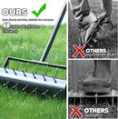 Rolling Lawn Aerator with 42 Spikes, No Assembly Required, Heavy-Duty Manual Lawn Tool for Soil Loosening and Grass Root Growth, Garden Yard Aeration Tool by GreenHaven Gardens