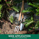 Berry&Bird Garden Trowel with Long Handle, 23.43in Stainless Steel Short Shovel with Wood Handled for Digging, Gardening, Transplanting, Planting and Weeding by GreenHaven Gardens