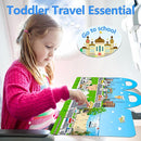 Reusable Sticker Books for Toddlers 1-3, Jelly Sticker Books for Kids 2-4, Vehicle Stickers for Kids by TinyTreasures Baby Boutique