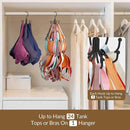 ZEDODIER Tank Top Hanger, Rotatable Bra Organzier for Closet, Max 24 Storage Capacity Sport Bra Holder, Metal Space Saving Closet Organizers and Storage, Black by CozyNest Decor