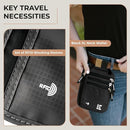 Neck Wallet for Travel & Passport Holder with RFID Blocking - Slim & Easy to Conceal Nylon Travel Pouch for men & women - Holds Phone, Cash, Cards, Keys - Sweat & Water Resistant - X-Large - Black by TinyTreasures Baby Boutique