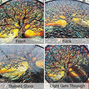 Tree of Life Sun Catcher Stained Glass Window Hanging - Handmade Suncatchers for Windows Hanging Stained Glass Suncatcher - Sun Catchers Indoor Window Wall Home Decor Glass Panel Gift for Women Men by GreenHaven Gardens
