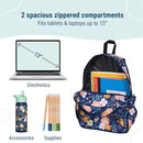 Wildkin 15-inch Kids Backpack – Durable, Padded, Adjustable for School & Travel - Wildflower Bloom by TinyTreasures Baby Boutique
