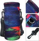 RICHEN Neoprene Water Bottle Carrier Bag with Adjustable Shoulder Strap,Insulated Water Bottle Cover for Stainless Steel/Glass/Plastic Bottles by TinyTreasures Baby Boutique