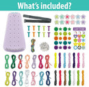 Chilpals Friendship Bracelet Making Kit for Girls,Arts and Crafts for Kids Ages 8-12,Birthday Gifts Ideas for Girl 7 8 9 10 11 Year Old - 2 in 1 Bracelets String Maker Toys Set (Purple) by TinyTreasures Baby Boutique