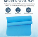 10 Pack Yoga Mats Bulk, 68'' x 24'' x 4mm Thick Yoga Mats for Kids and Adult Gym Mats Bundle Latex Free Exercise Mats with Non Slip Texture for Outdoor Yoga, Pilates or Workout by TinyTreasures Baby Boutique