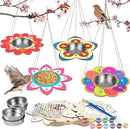 Fennoral 4 Pack Bird Feeder Kits for Kids Make Your Own Bird Feeders Wooden Art and Craft for Girls Boys Ornaments DIY to Paint Bird Feeders Craft for Spring Garden Outdoor Summer Activities Project by GreenHaven Gardens