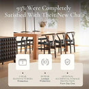 POLY & BARK Weave Chair Set of 2 in Pitch Black by CozyNest Decor