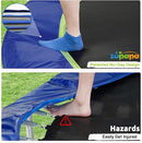 Zupapa Trampolines No-Gap Design 1500 LBS Weight Capacity 16 15 14 12 10 8FT for Kids Children with Safety Enclosure Net Outdoor Backyards Large Recreational Trampoline by TinyTreasures Baby Boutique