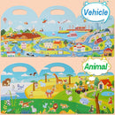 4 Sets Sticker Books for Toddlers 2-4 Years, 122 Pcs Puffy Stickers for Kids, 3D Sticker Books for Toddlers 1-3, Toddler Airplane Travel Essentials for Kids by TinyTreasures Baby Boutique