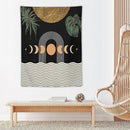 Abstract Boho Tapestry, Mid Century Tropical Tree Leaves Modern Geometric Arch Bohemian Botanical Tapestry, Home Aesthetic Wall Hanging Art Decor for Living Room Bedroom Dormitory 40x60 Inch by CozyNest Decor