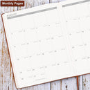 2026 Planner - JAN 2026 - DEC 2026, Planner 2026, Weekly and Monthly Planner, Leather Cover Calendar Planner with Thick Paper, Back Pocket with Notes Pages, Brown (8.5" x 11") by TinyTreasures Baby Boutique