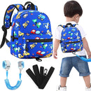 Accmor Toddler Backpack with Leash, Cute Kids Backpacks with Anti Lost Wrist Link, Mini Baby Backpack Leash Walking Harness for Outdoor Travel, Small Excavator Backpack Tether Protector for Boys by TinyTreasures Baby Boutique