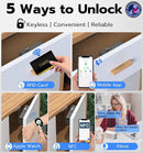 Anweller Smart Cabinet Lock, Hidden No Drill Keyless Electronic Digital Bluetooth RFID Magnetic Child Safety Baby Proofing Drawer Lock for Cupboard Closet Liquor Adults Secret Cabinets - Black Green by TinyTreasures Baby Boutique