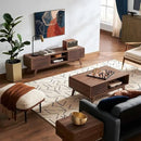 mopio Ensley TV Stand, Mid Century Modern for 55/60/65 inch TV, Farmhouse TV Stand, Entertainment Center with Storage, TV and Media Consol for Living Room (Walnut, 59") by CozyNest Decor