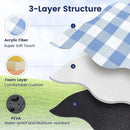 sapsisel 80”x 80” Picnic Blanket Extra Large, Waterproof and Foldable Beach Blanket, 3-Layer Outdoor Blanket for 6 to 8 Adults, for Camping, Park, Beach, Grass, Indoors… by TinyTreasures Baby Boutique