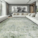 10x14 Area Rugs Large Living Room Rug Washable: Modern Abstract Rug Indoor Modern Carpet Non Slip for Dining Room Bedroom Nursery Home Office Green by TinyTreasures Baby Boutique