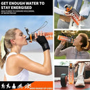 Water Bottle, 32 oz Motivational Water Bottles with Time Marker-Tritan & BPA Free, Sports Water Bottle with Time to Drink & Strap, Wide Mouth, Leakproof -Gift for Christmas Gym Fitness & Outdoor by CozyNest Decor