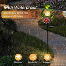 Afirst Solar Lights Outdoor Decorative Metal Frog Crackle Glass Globe Warm White LED Metal Waterproof Garden Stake Lights for Walkway Pathway Lawn Patio Yard Decorations by CozyNest Decor