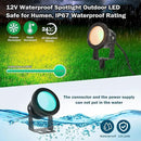 Smart Outdoor Lights,15w Halloween Lights with US Plug,12V APP Control Spotlight with Waterproof,Dimmable Spot Lights with Timer（NO Remote） by GreenHaven Gardens