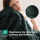 Bedsure GentleSoft Blankets Queen Size for Bed - Super Soft Cozy Blanket for Women Men Girls, Large Fuzzy Fleece Throw for Bedroom Decor, Dark Green, 90x90 Inches by CozyNest Decor