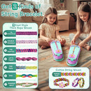 Friendship Bracelet Making Kit for Girls - DIY Bracelets Maker Art and Craft Kits for Kids - Jewelry String braiding Set Toys for Age 6 7 8 9 10 11 12 Year Old Girl Christmas Birthday Gifts - Cyan by TinyTreasures Baby Boutique